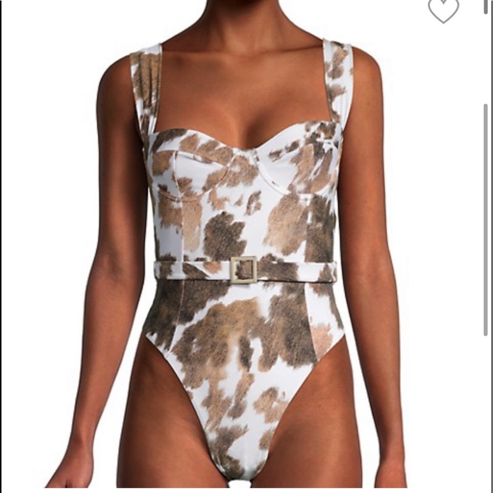 NWT Weworewhat Danielle Cow  Hide one piece